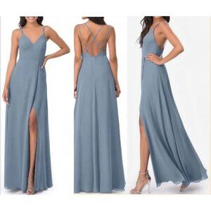NWT Azazie Anna Twilight Strappy Maxi Dress A2 Bridesmaid Romantic Flowy Capsule